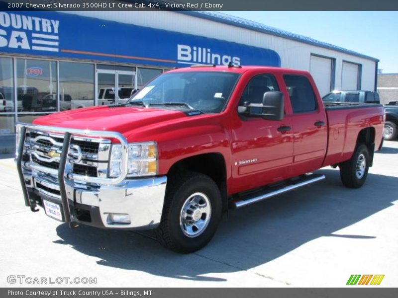 Victory Red / Ebony 2007 Chevrolet Silverado 3500HD LT Crew Cab 4x4