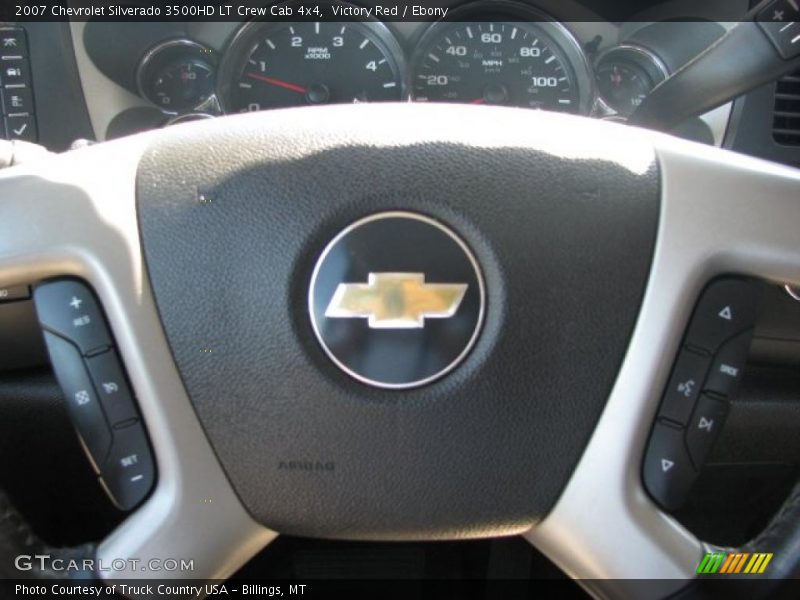 Victory Red / Ebony 2007 Chevrolet Silverado 3500HD LT Crew Cab 4x4