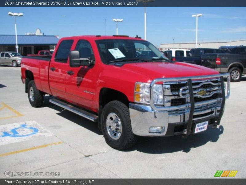 Victory Red / Ebony 2007 Chevrolet Silverado 3500HD LT Crew Cab 4x4