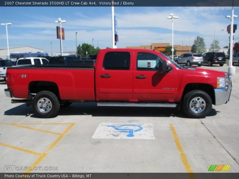 Victory Red / Ebony 2007 Chevrolet Silverado 3500HD LT Crew Cab 4x4