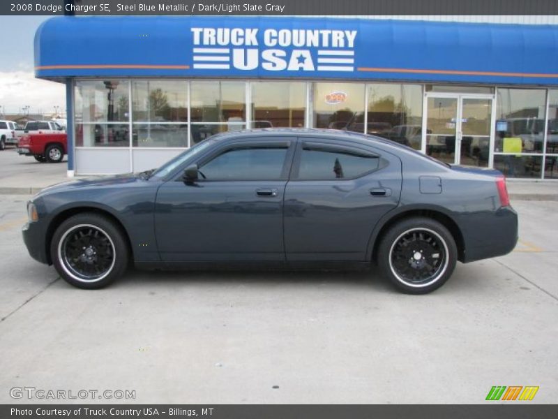 Steel Blue Metallic / Dark/Light Slate Gray 2008 Dodge Charger SE