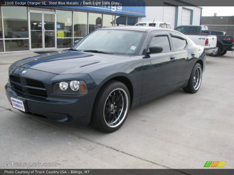Steel Blue Metallic / Dark/Light Slate Gray 2008 Dodge Charger SE