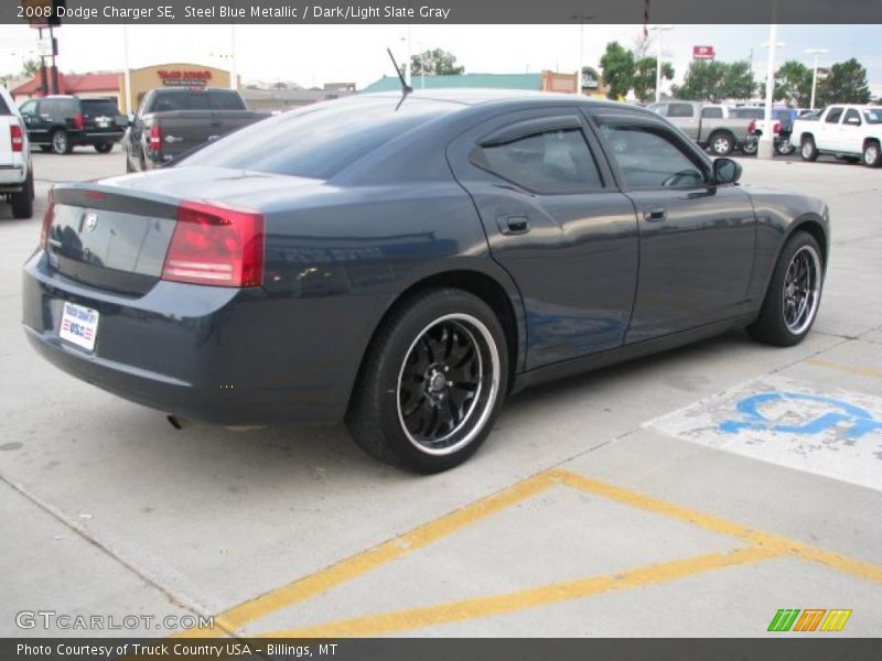 Steel Blue Metallic / Dark/Light Slate Gray 2008 Dodge Charger SE
