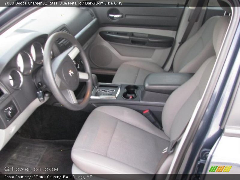 Steel Blue Metallic / Dark/Light Slate Gray 2008 Dodge Charger SE