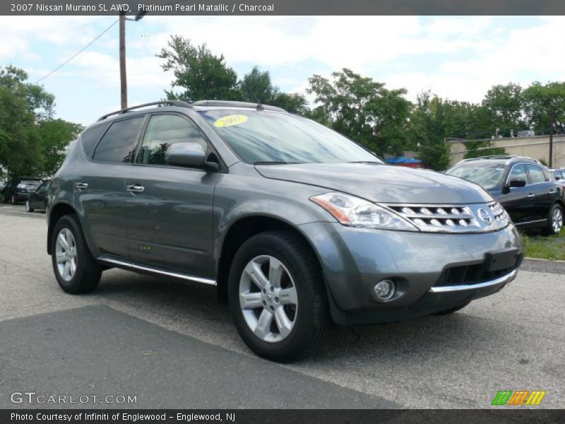 Platinum Pearl Matallic / Charcoal 2007 Nissan Murano SL AWD