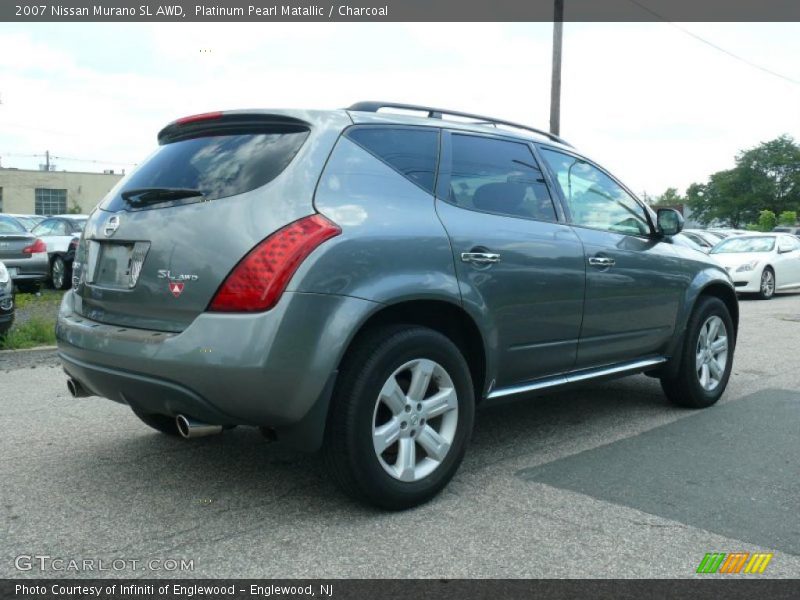 Platinum Pearl Matallic / Charcoal 2007 Nissan Murano SL AWD