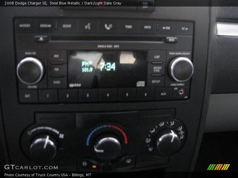Steel Blue Metallic / Dark/Light Slate Gray 2008 Dodge Charger SE
