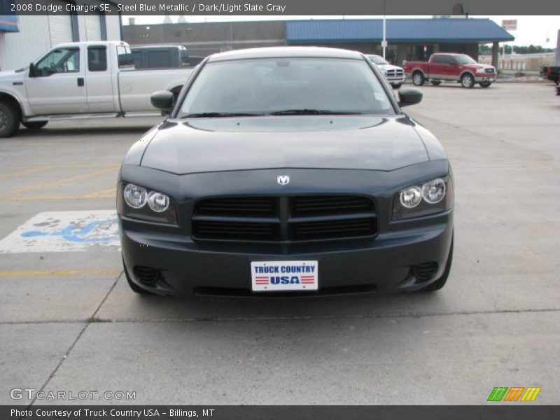 Steel Blue Metallic / Dark/Light Slate Gray 2008 Dodge Charger SE