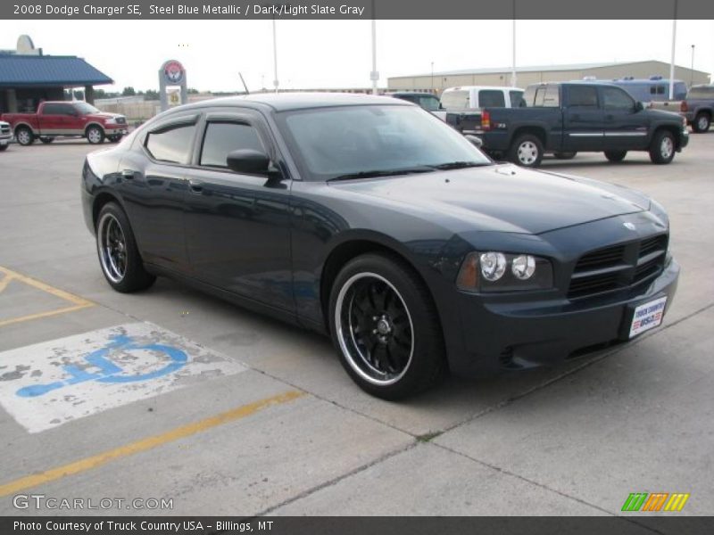 Steel Blue Metallic / Dark/Light Slate Gray 2008 Dodge Charger SE