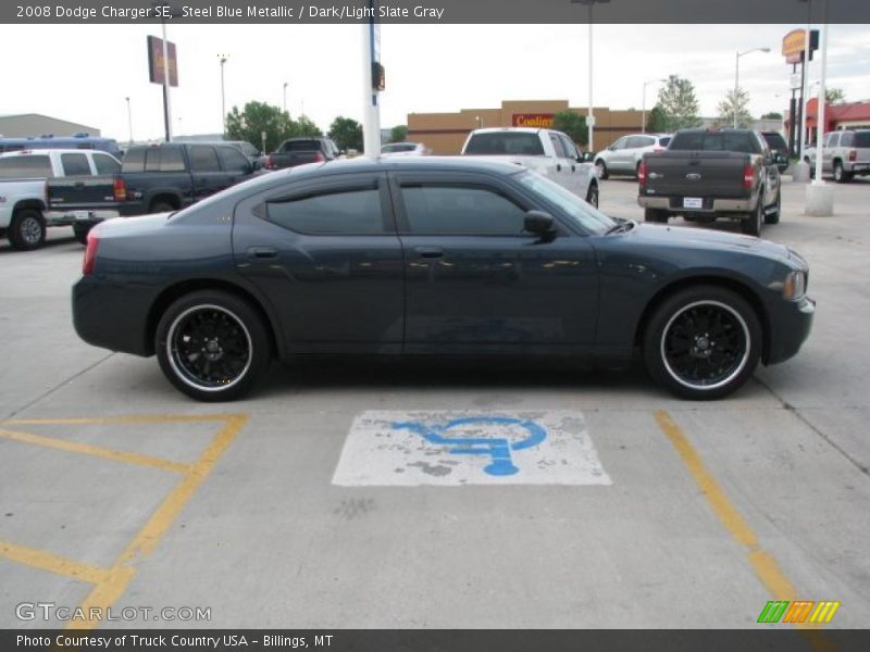Steel Blue Metallic / Dark/Light Slate Gray 2008 Dodge Charger SE