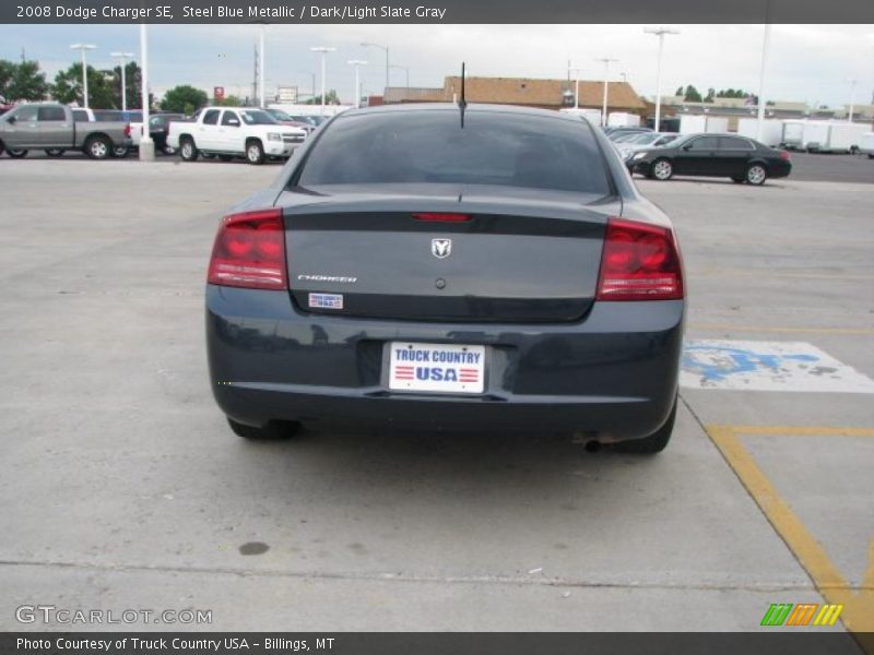 Steel Blue Metallic / Dark/Light Slate Gray 2008 Dodge Charger SE