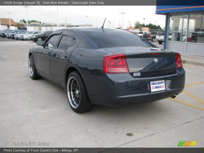 Steel Blue Metallic / Dark/Light Slate Gray 2008 Dodge Charger SE