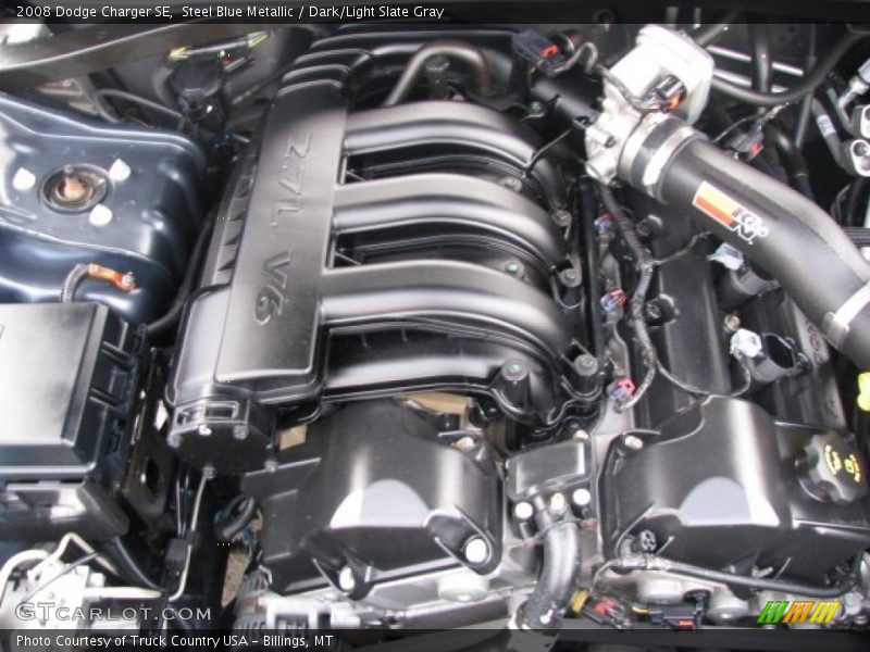 Steel Blue Metallic / Dark/Light Slate Gray 2008 Dodge Charger SE