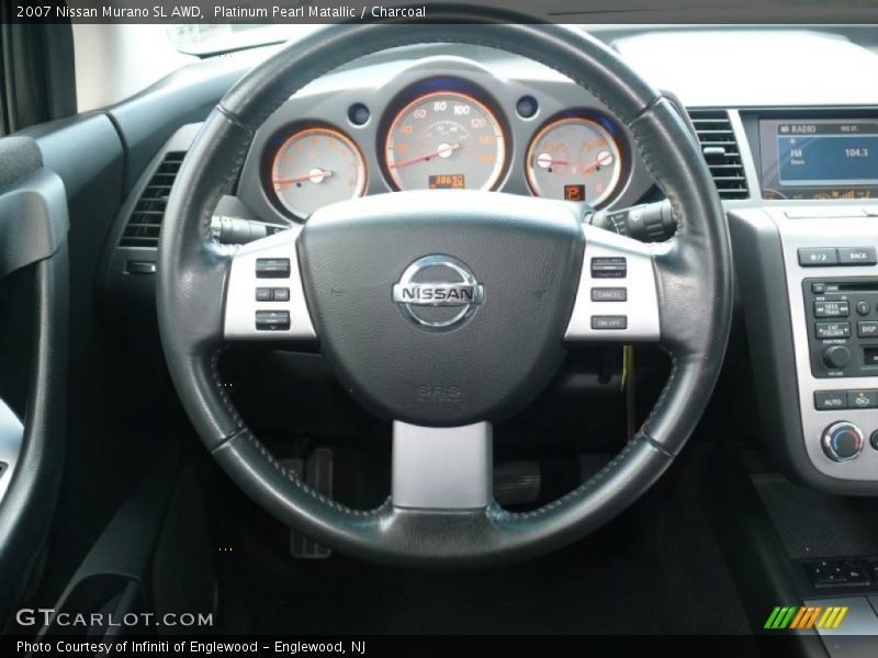 Platinum Pearl Matallic / Charcoal 2007 Nissan Murano SL AWD