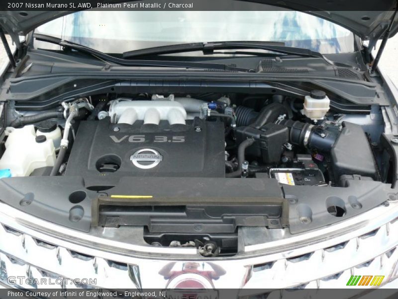 Platinum Pearl Matallic / Charcoal 2007 Nissan Murano SL AWD