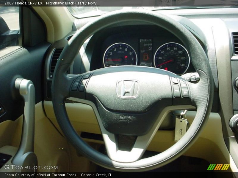 Nighthawk Black Pearl / Ivory 2007 Honda CR-V EX