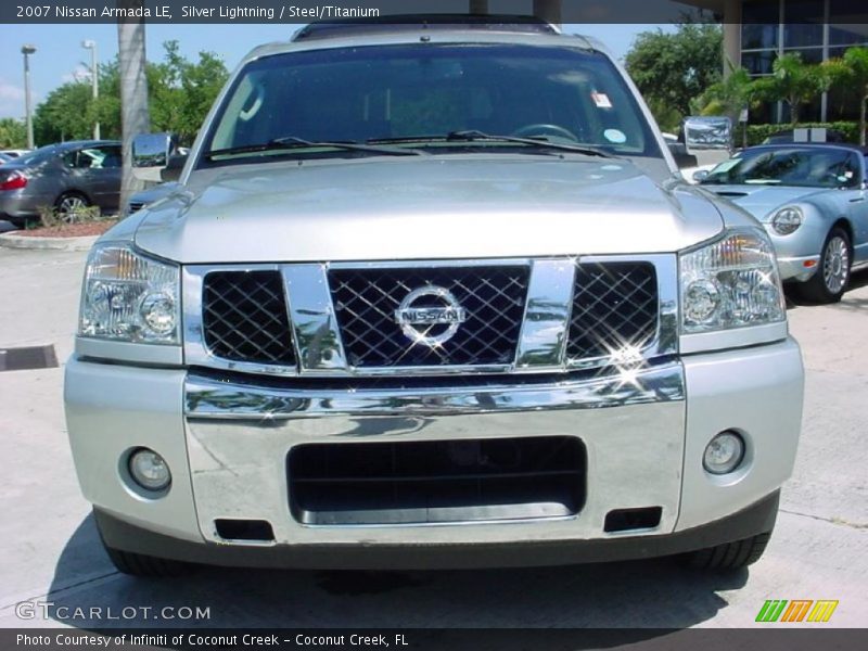 Silver Lightning / Steel/Titanium 2007 Nissan Armada LE