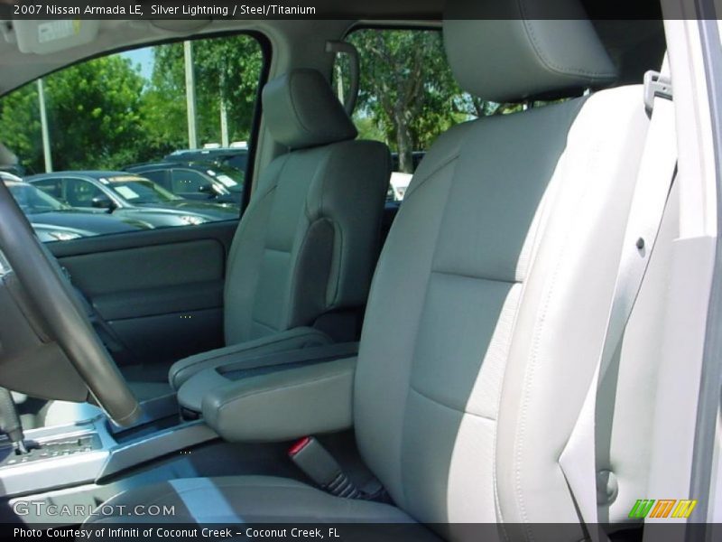 Silver Lightning / Steel/Titanium 2007 Nissan Armada LE