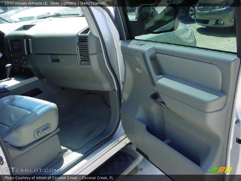 Silver Lightning / Steel/Titanium 2007 Nissan Armada LE