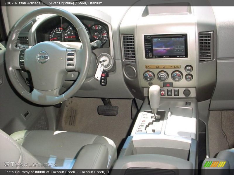 Silver Lightning / Steel/Titanium 2007 Nissan Armada LE