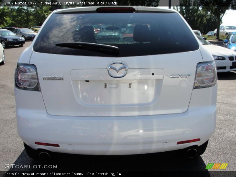 Crystal White Pearl Mica / Black 2007 Mazda CX-7 Touring AWD