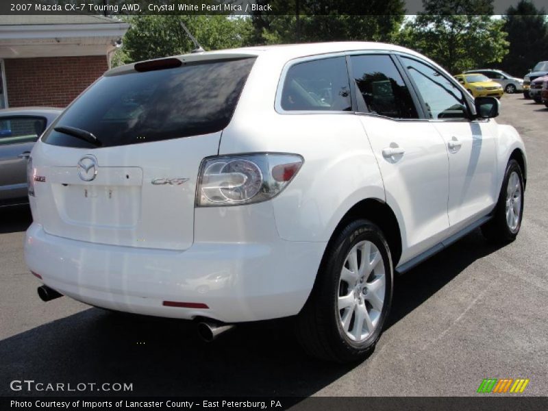 Crystal White Pearl Mica / Black 2007 Mazda CX-7 Touring AWD