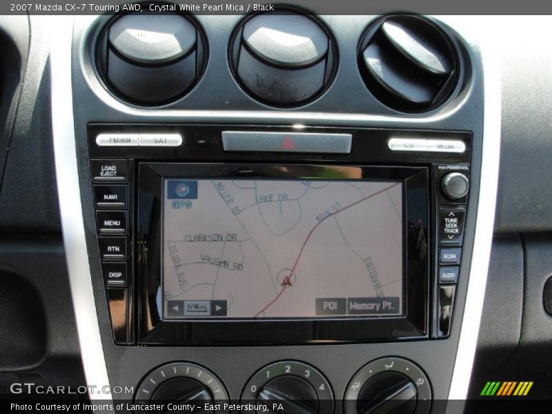 Crystal White Pearl Mica / Black 2007 Mazda CX-7 Touring AWD