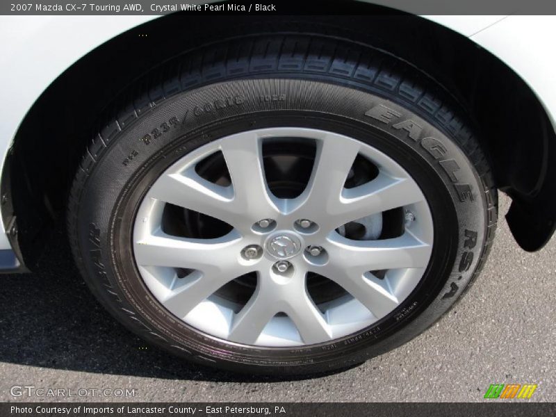 Crystal White Pearl Mica / Black 2007 Mazda CX-7 Touring AWD