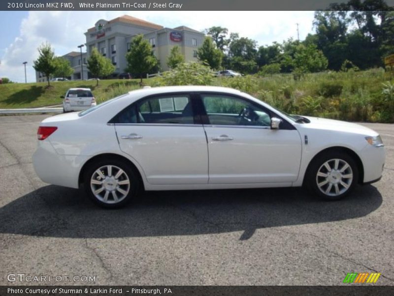 White Platinum Tri-Coat / Steel Gray 2010 Lincoln MKZ FWD