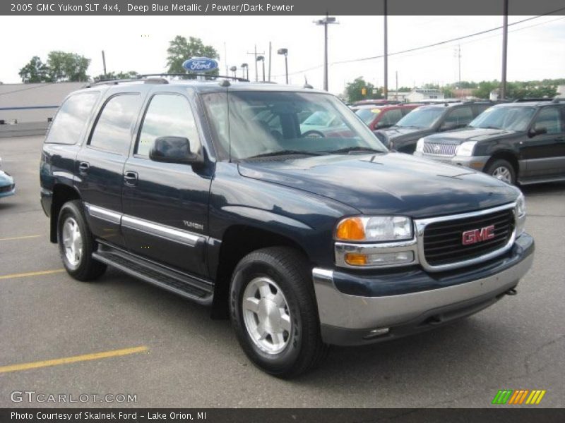 Deep Blue Metallic / Pewter/Dark Pewter 2005 GMC Yukon SLT 4x4