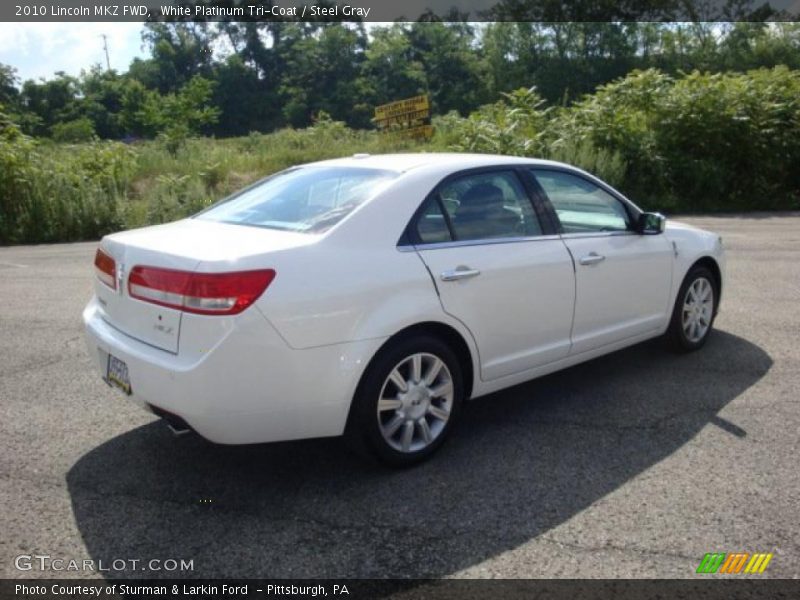 White Platinum Tri-Coat / Steel Gray 2010 Lincoln MKZ FWD