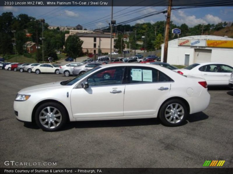 White Platinum Tri-Coat / Steel Gray 2010 Lincoln MKZ FWD