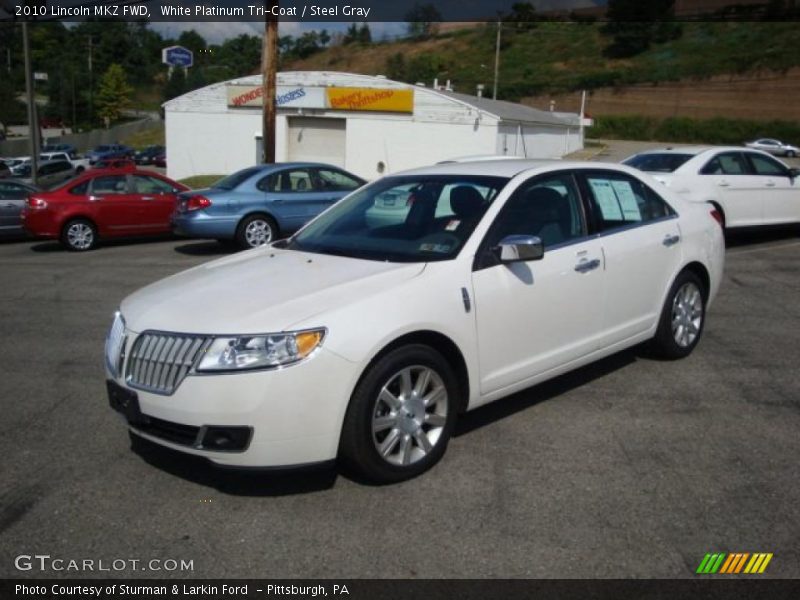 White Platinum Tri-Coat / Steel Gray 2010 Lincoln MKZ FWD