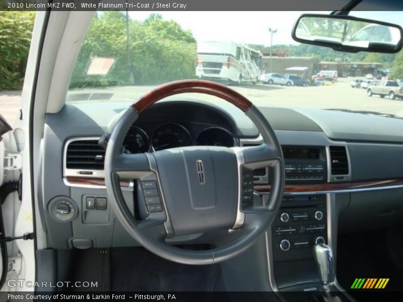 White Platinum Tri-Coat / Steel Gray 2010 Lincoln MKZ FWD