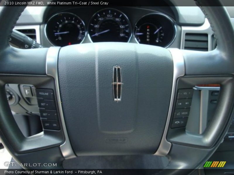 White Platinum Tri-Coat / Steel Gray 2010 Lincoln MKZ FWD