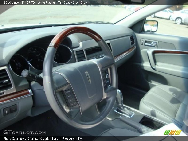White Platinum Tri-Coat / Steel Gray 2010 Lincoln MKZ FWD