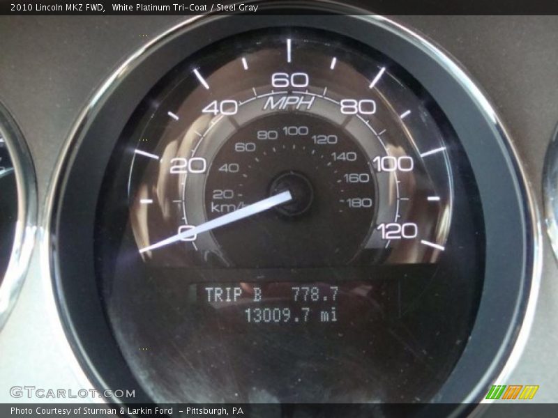 White Platinum Tri-Coat / Steel Gray 2010 Lincoln MKZ FWD
