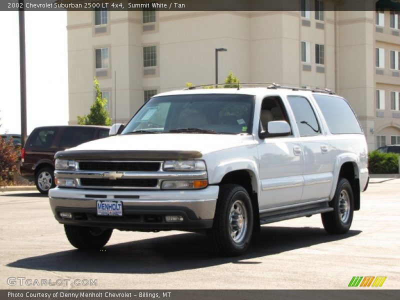 Summit White / Tan 2002 Chevrolet Suburban 2500 LT 4x4