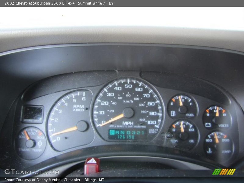 Summit White / Tan 2002 Chevrolet Suburban 2500 LT 4x4