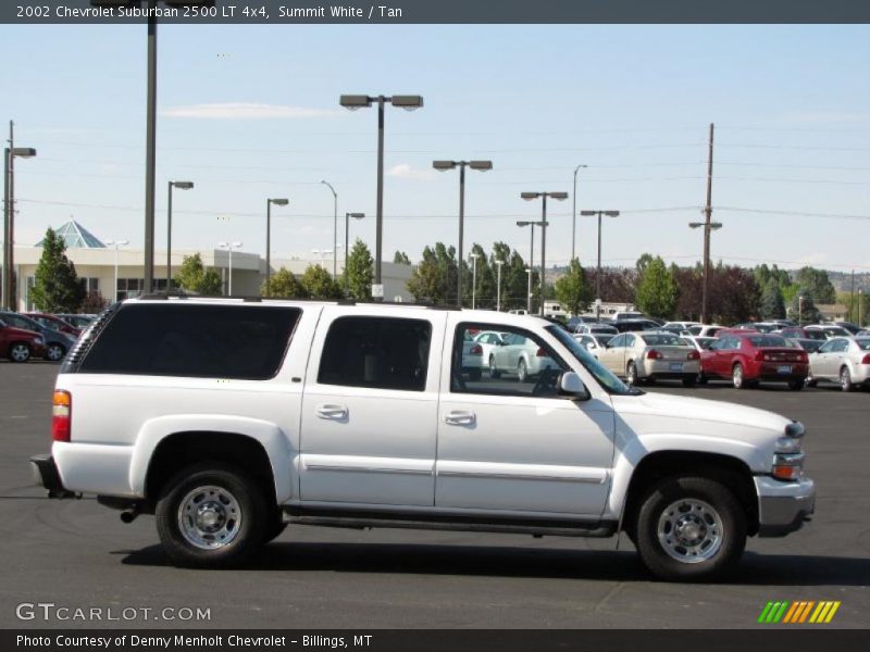 Summit White / Tan 2002 Chevrolet Suburban 2500 LT 4x4