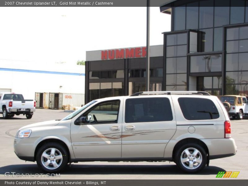 Gold Mist Metallic / Cashmere 2007 Chevrolet Uplander LT