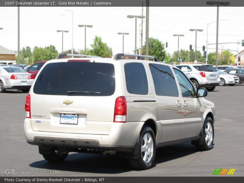 Gold Mist Metallic / Cashmere 2007 Chevrolet Uplander LT