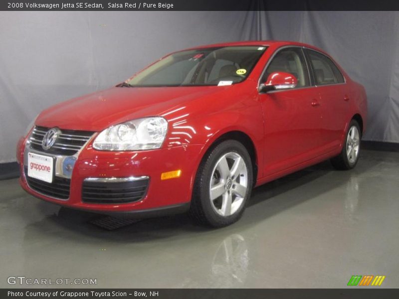 Salsa Red / Pure Beige 2008 Volkswagen Jetta SE Sedan