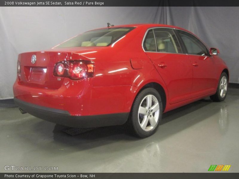 Salsa Red / Pure Beige 2008 Volkswagen Jetta SE Sedan