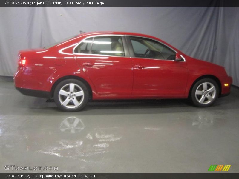Salsa Red / Pure Beige 2008 Volkswagen Jetta SE Sedan