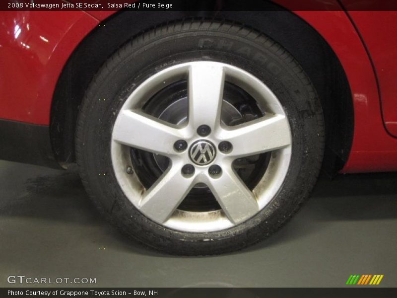 Salsa Red / Pure Beige 2008 Volkswagen Jetta SE Sedan