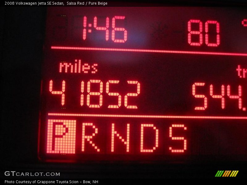 Salsa Red / Pure Beige 2008 Volkswagen Jetta SE Sedan