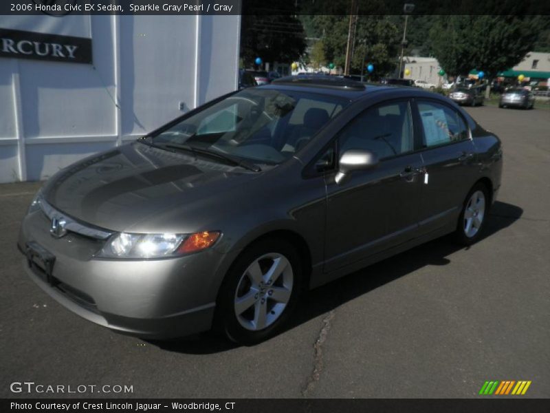 Sparkle Gray Pearl / Gray 2006 Honda Civic EX Sedan