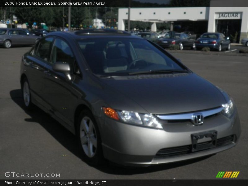 Sparkle Gray Pearl / Gray 2006 Honda Civic EX Sedan