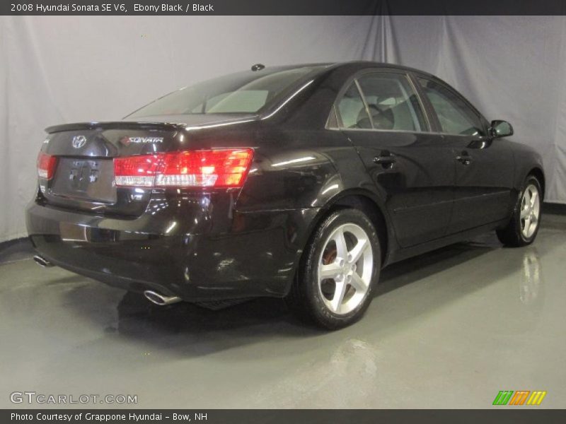 Ebony Black / Black 2008 Hyundai Sonata SE V6